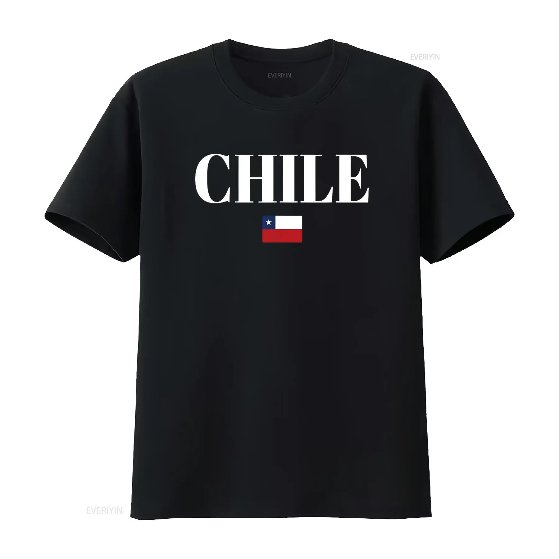 Women'S Fashion Graphic Tees - Женская футболка с флагом CHILE, винтажная
