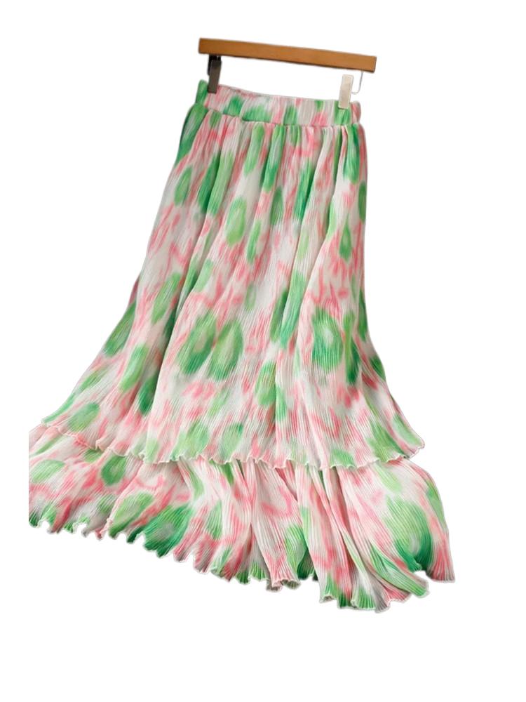Pleated Skirt Women - 2026 Модная шифоновая плиссированная юбка с