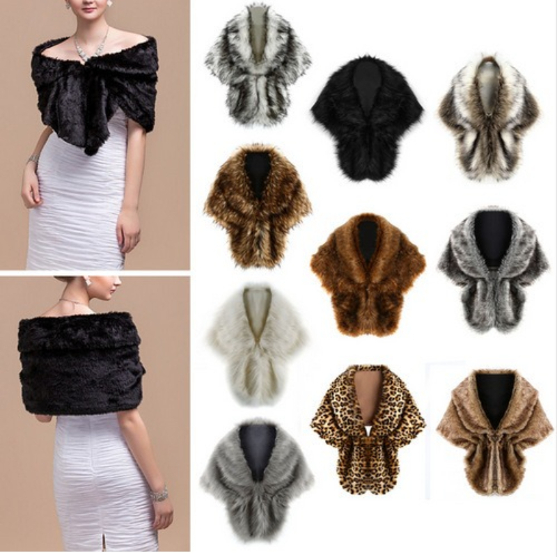 Women'S Fashion Essentials - Однотонный плюшевый шарф из искусственного меха
