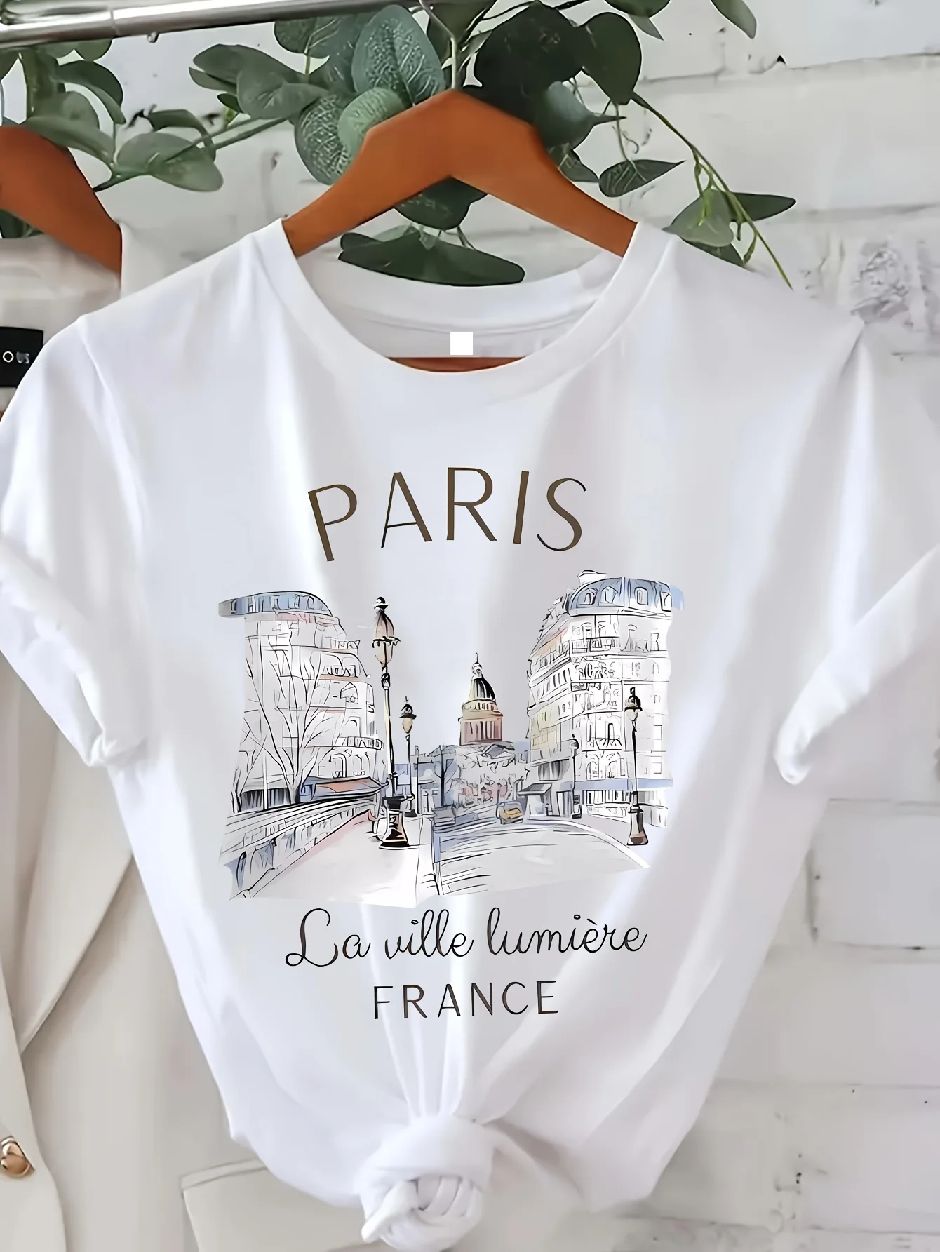 Women'S Fashion Paris - Модная футболка с принтом Парижа для