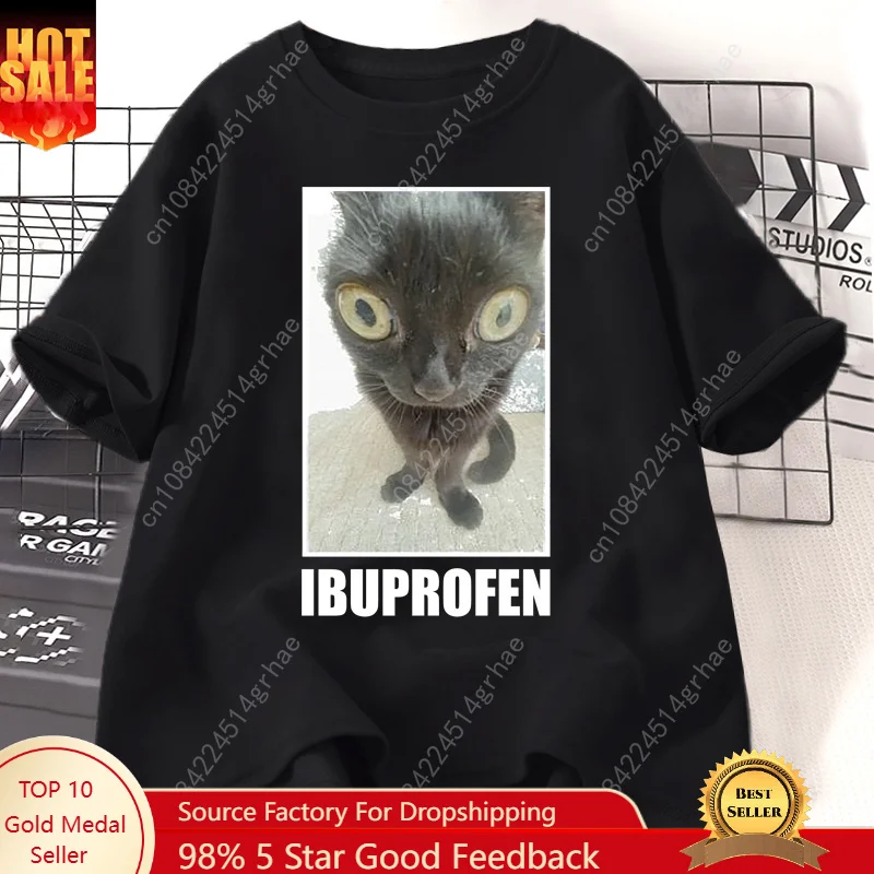 Women'S Fashion Graphic Tees - Забавные футболки с изображением кота и