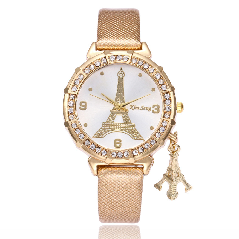 Women'S Fashion Paris - Женские кварцевые часы с изображением Эйфелевой