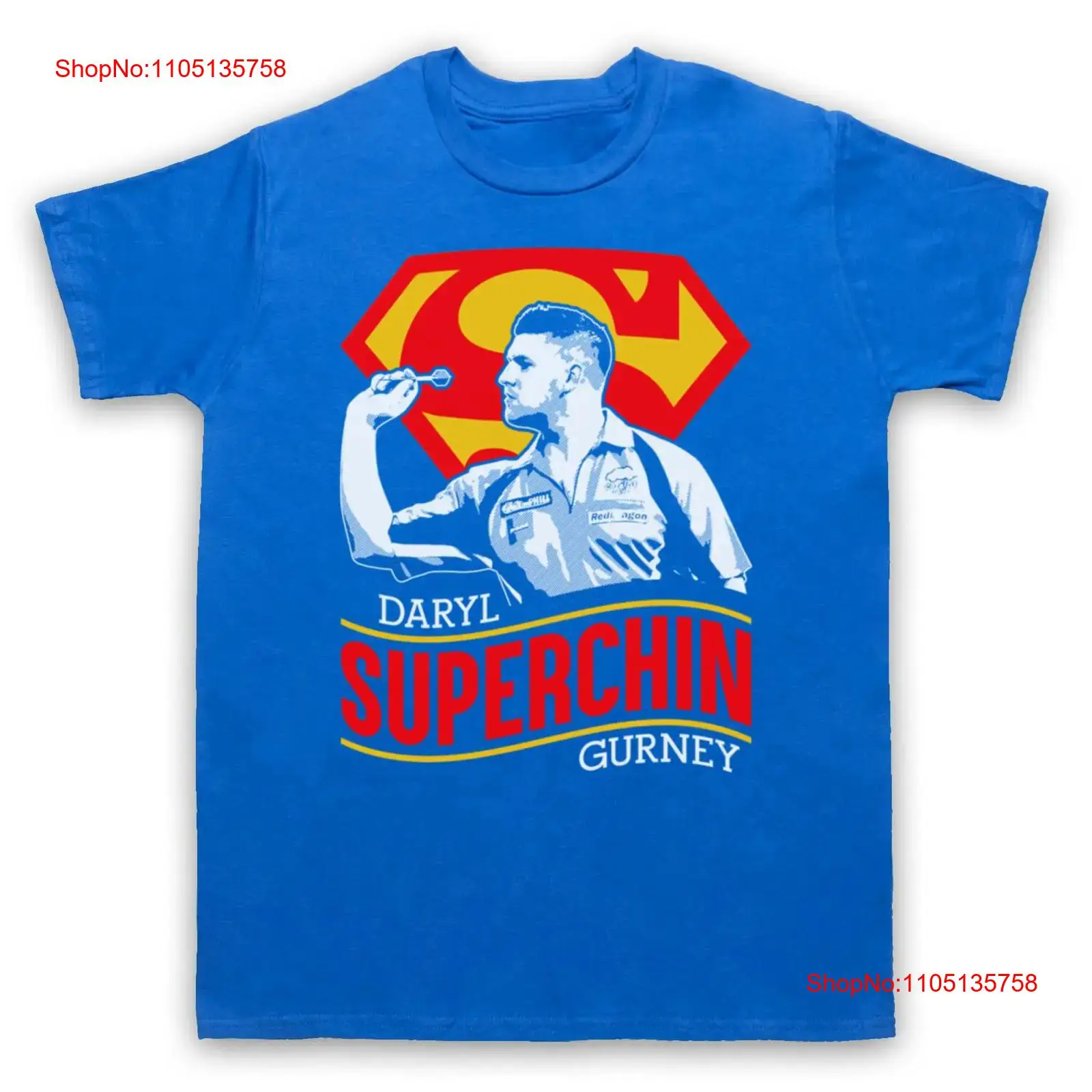 Women'S Fashion Graphic Tees - DARYL GURNEY SUPERCHIN DARTS TRIBUTE IRISH