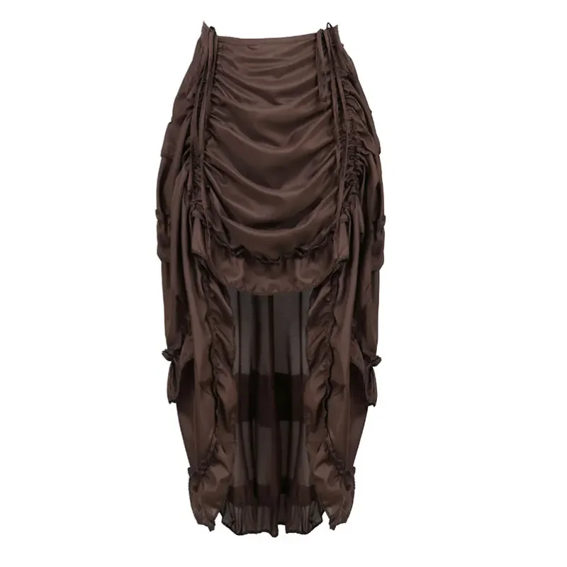 Pleated Skirt Women - Юбка макси в стиле стимпанк для