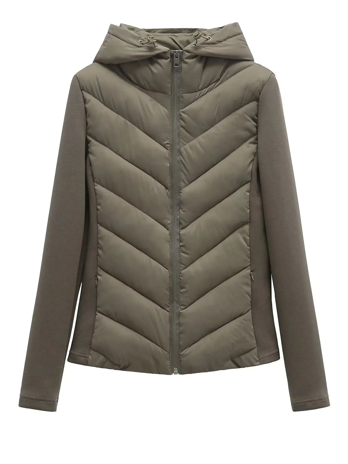 Women'S Fashion Quilted Jacket - Женские элегантные куртки-парки из воздушного хлопка