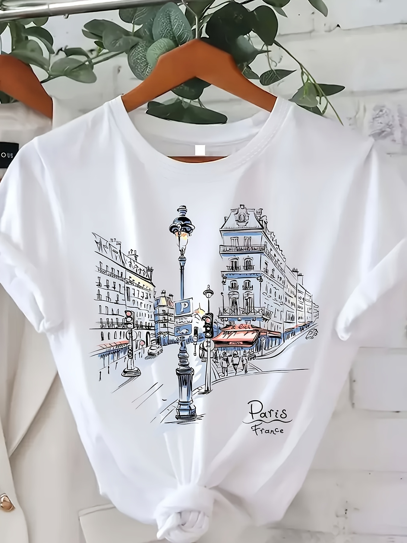 Women'S Fashion Paris - Женская футболка с принтом Paris Street,