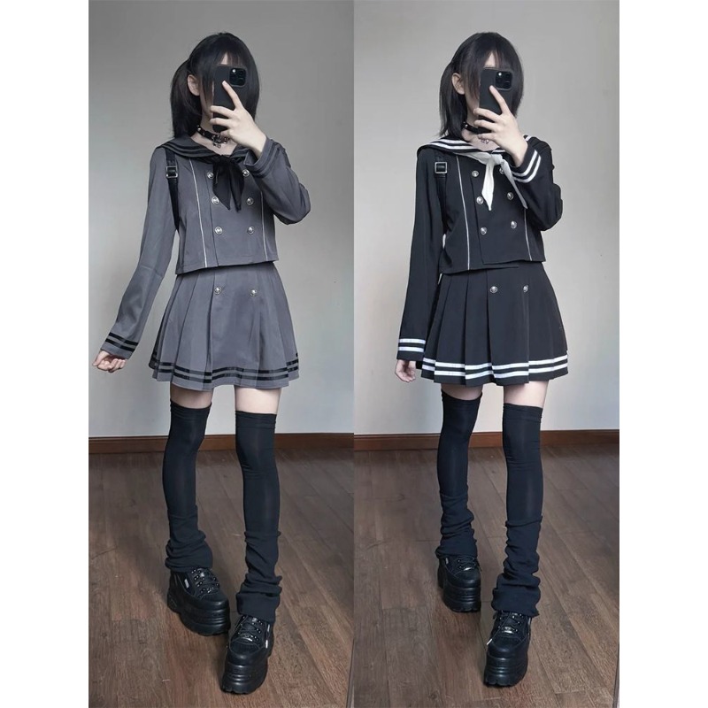 Pleated Skirt Women - Японский субкультурный ретро костюм для косплея,