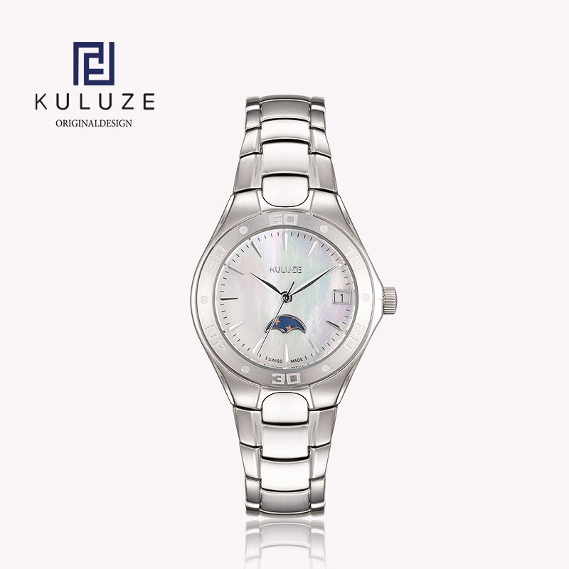 Women'S Fashion Digital Watch - Женские часы KULUZE из титана, швейцарские