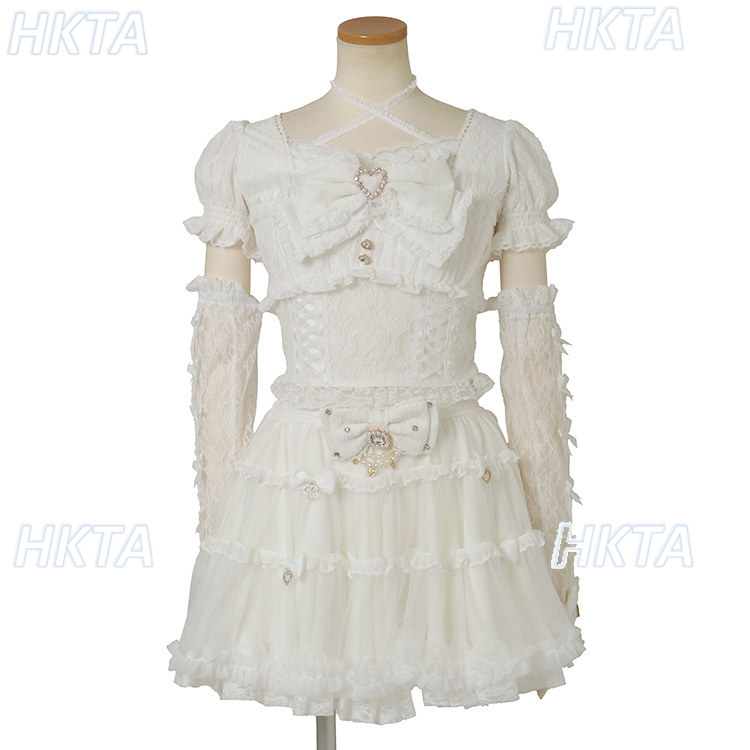 Новинка: Летний комплект в япо – обзор и цена Puff Sleeve Blouse