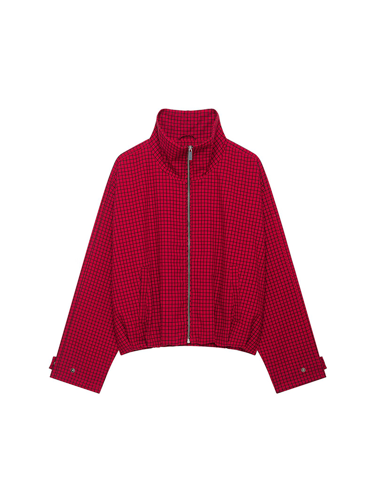 Осенняя женская клетчатая курт – обзор и цена Women'S Fashion Bomber Jacket