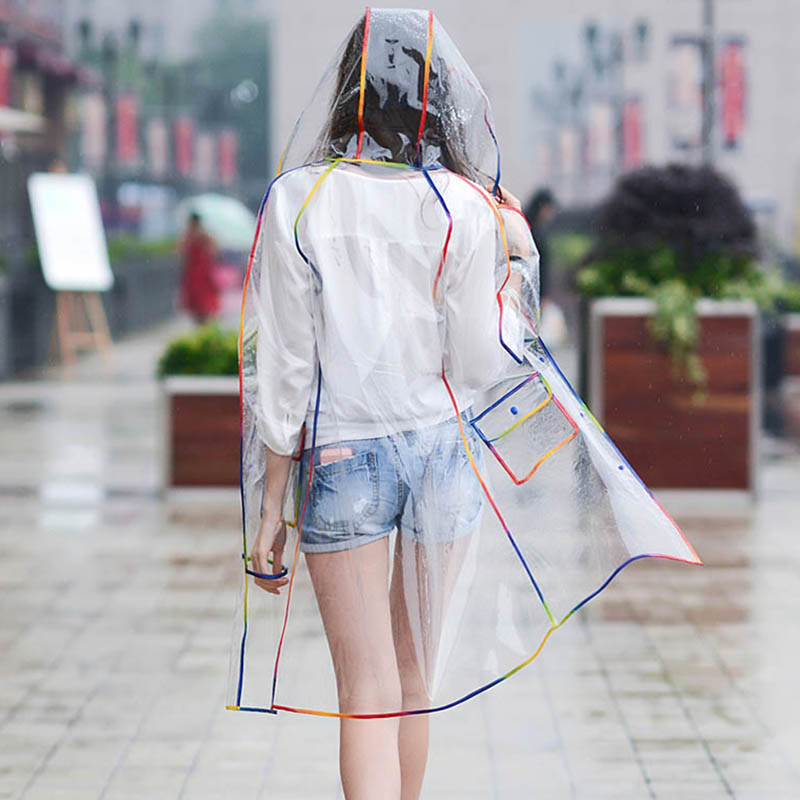 Прозрачный дождевик с разноцве – обзор и цена Women'S Fashion Rain Jacket