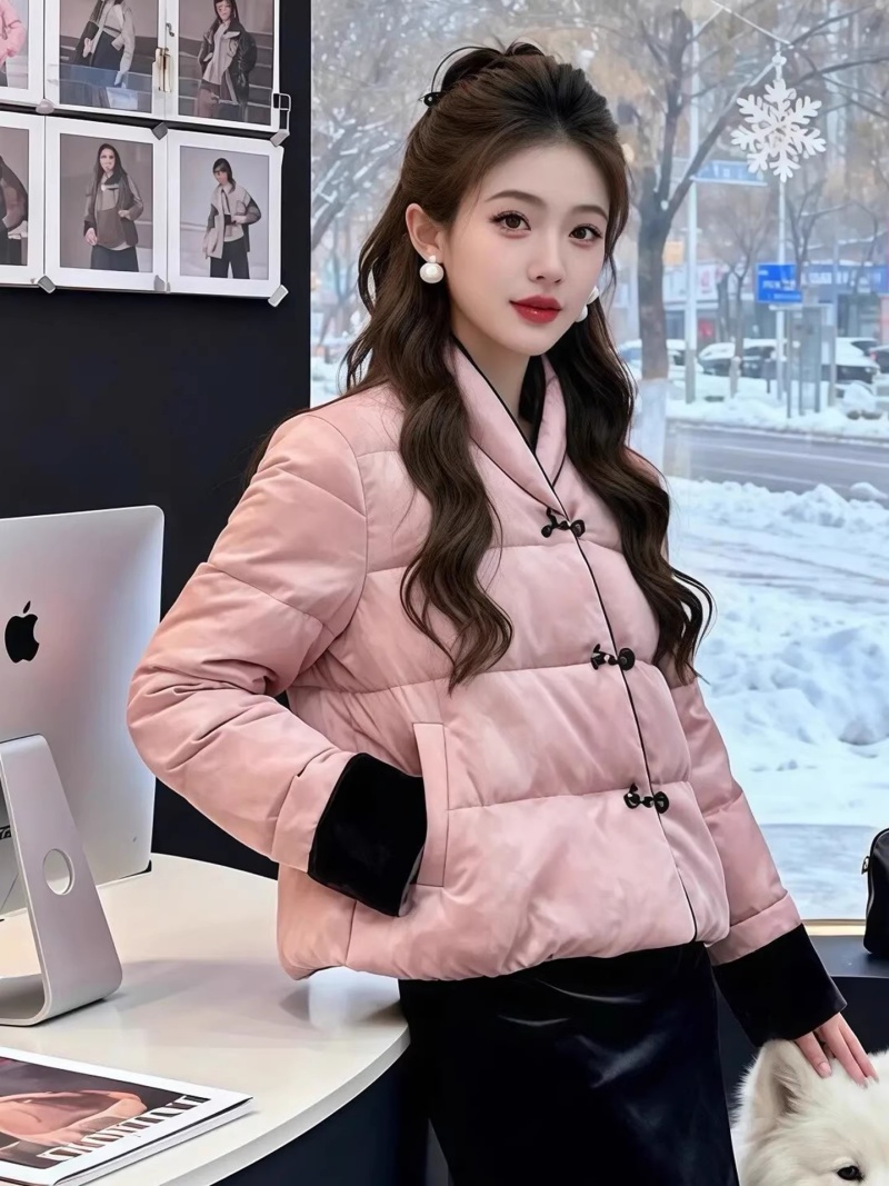 Теплая розовая стеганая куртка – обзор и цена Women'S Fashion Quilted Jacket