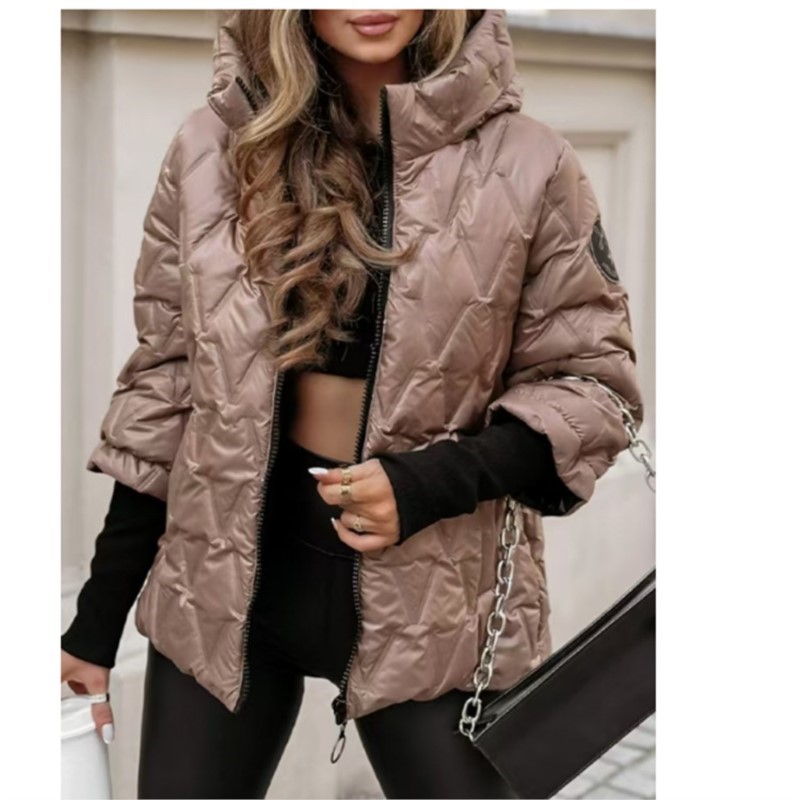 Уличная мода, стеганое пальто  – обзор и цена Women'S Fashion Quilted Jacket