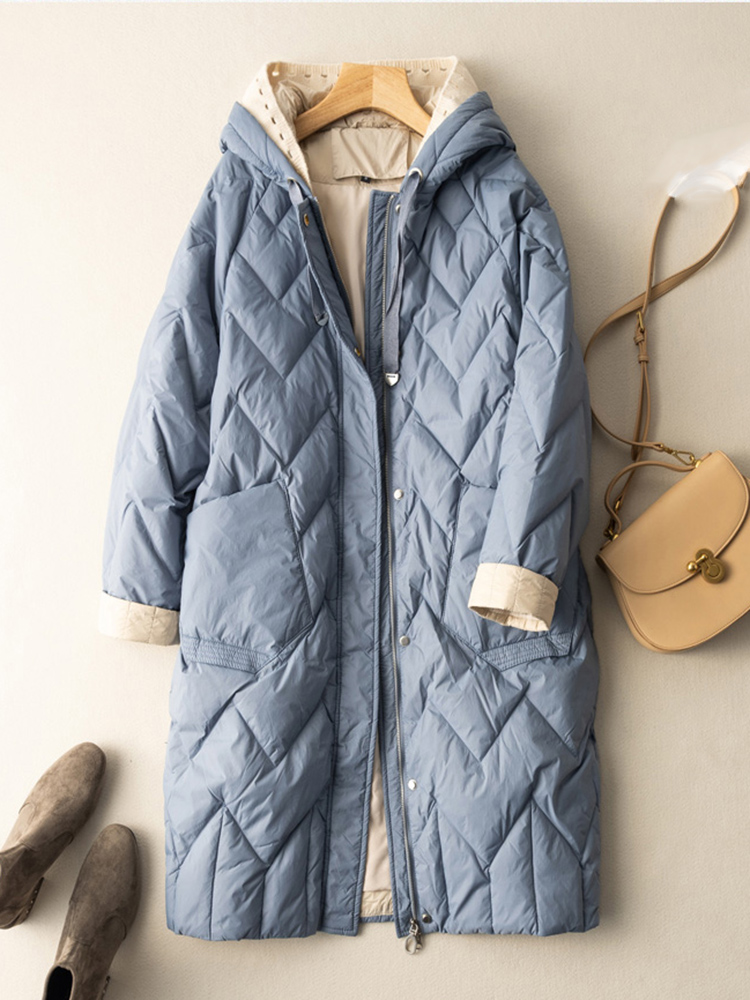 SEDUTMO длинная зимняя куртка  – обзор и цена Women'S Fashion Quilted Jacket