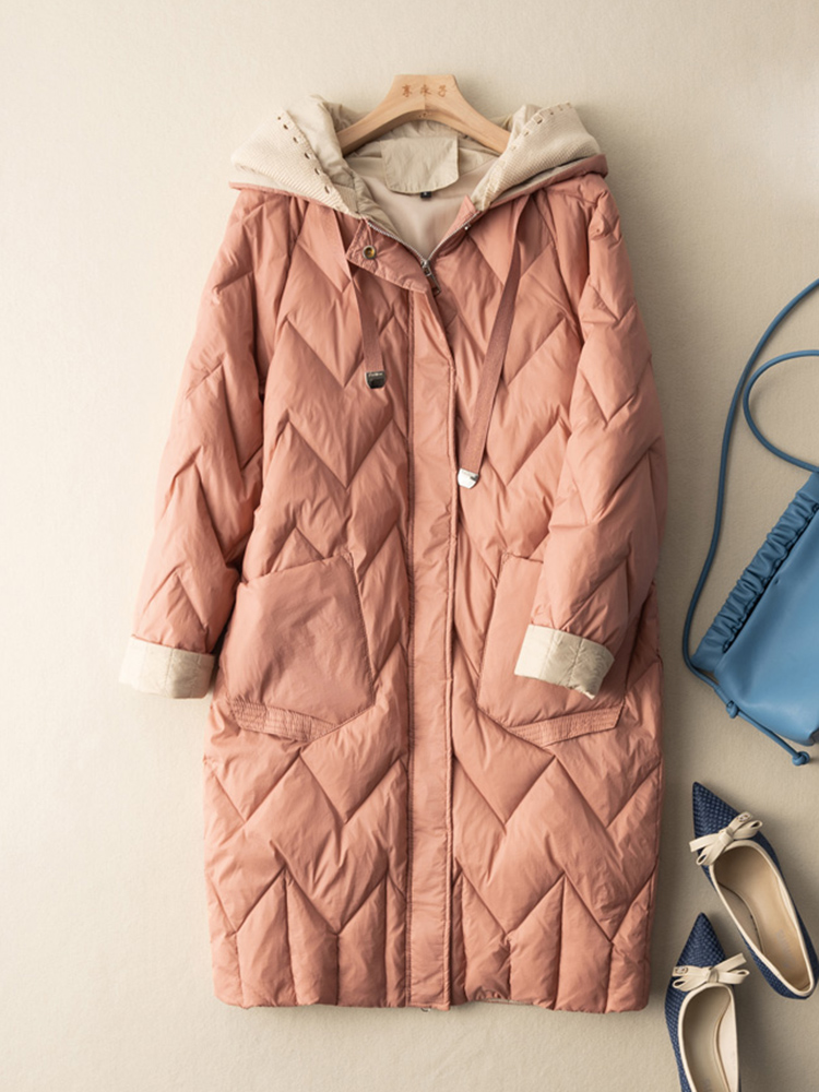 SEDUTMO длинная зимняя куртка  – обзор и цена Women'S Fashion Quilted Jacket