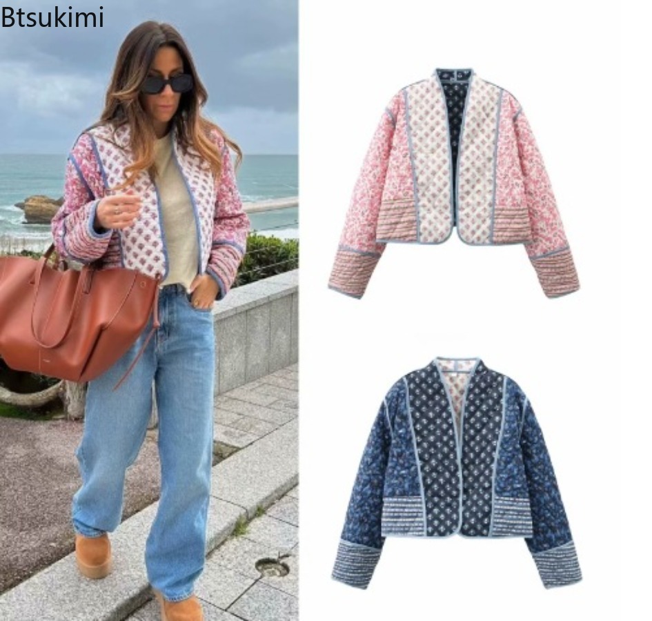 Новая женская двусторонняя сте – обзор и цена Women'S Fashion Quilted Jacket