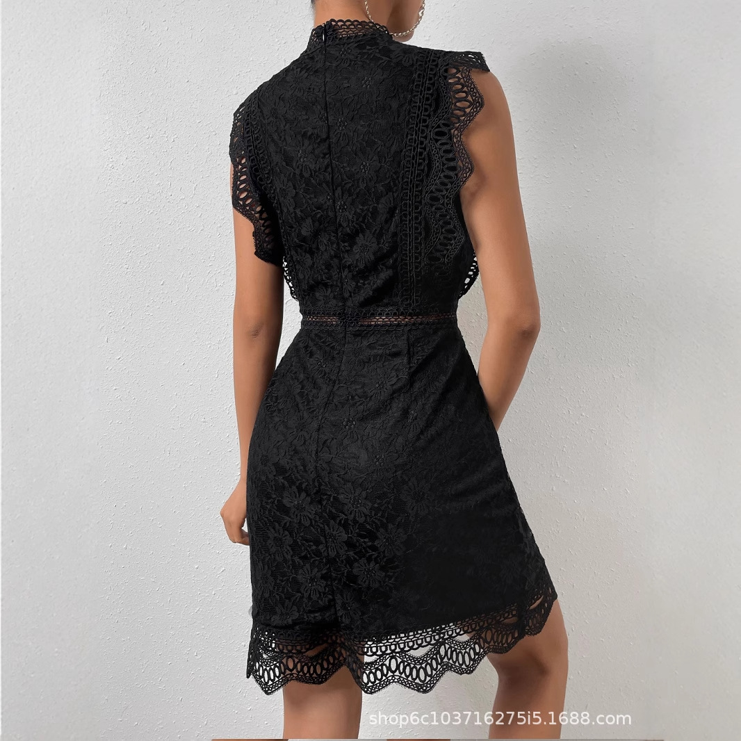 Сексуальное черное кружевное о – обзор и цена Bodycon Dress Women