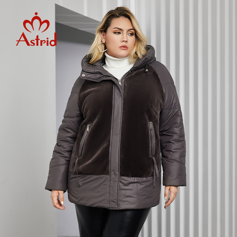 Astrid размера плюс, зимняя ку – обзор и цена Women'S Fashion Quilted Jacket