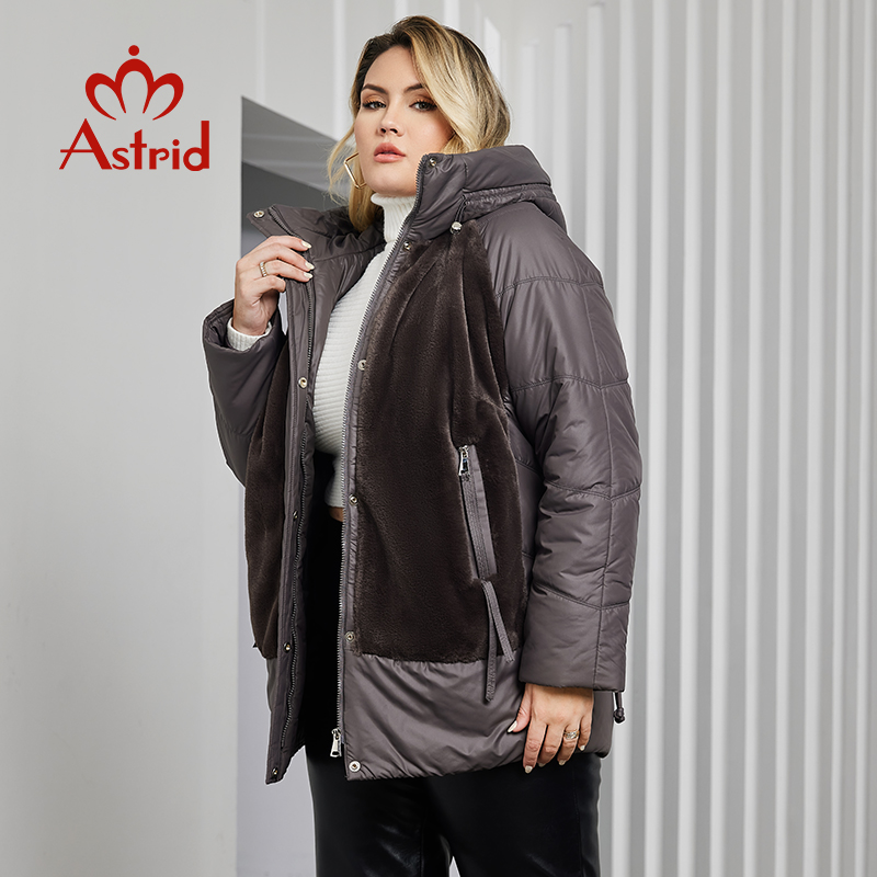 Astrid размера плюс, зимняя ку – обзор и цена Women'S Fashion Quilted Jacket