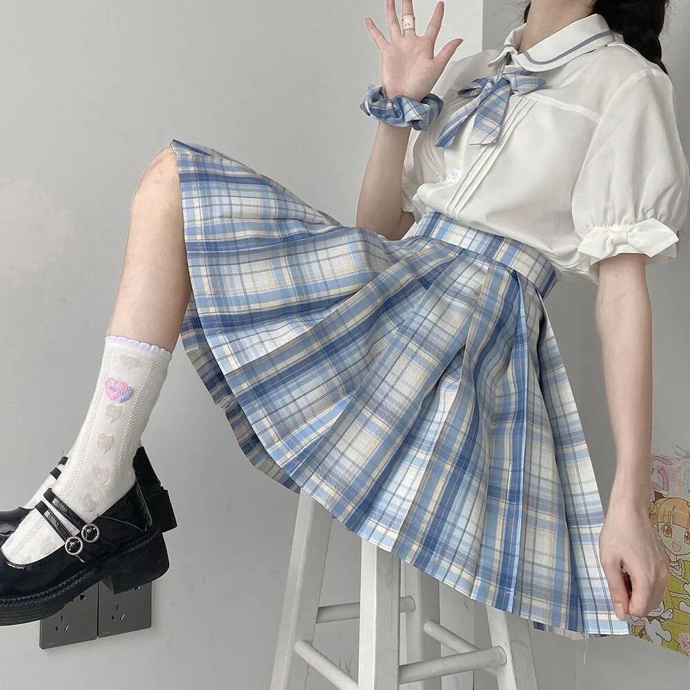 Женские мини-юбки Jk, японская – обзор и цена Pleated Skirt Women