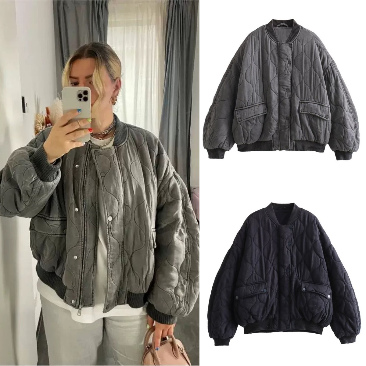 ETJ 2025 женская новая модная  – обзор и цена Women'S Fashion Quilted Jacket