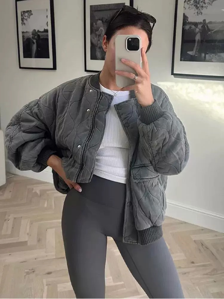 ETJ 2025 женская новая модная  – обзор и цена Women'S Fashion Quilted Jacket