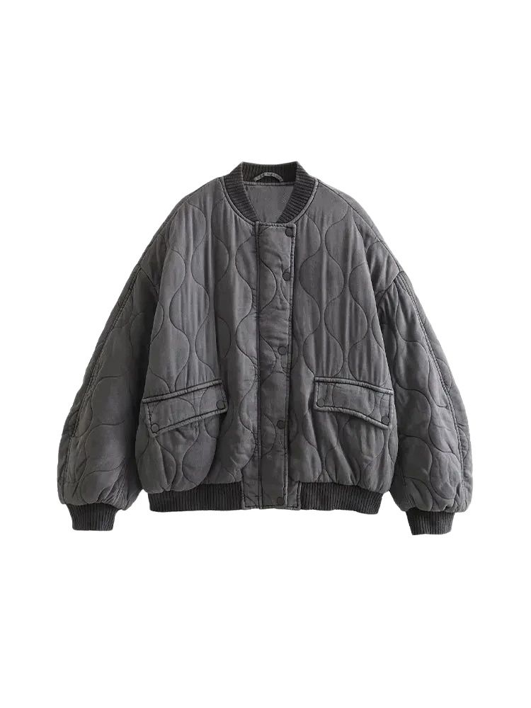 Женская мода, большие толстые  – обзор и цена Women'S Fashion Quilted Jacket