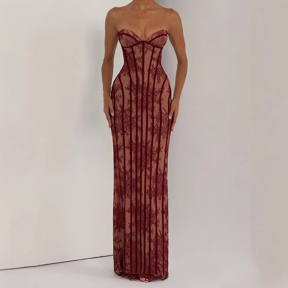 Платье макси без бретелек обле – обзор и цена Bodycon Dress Women