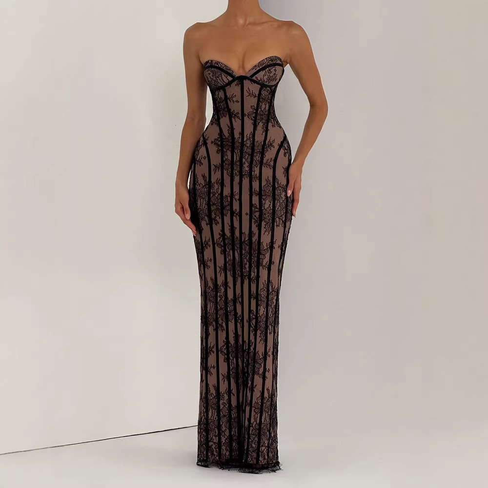 Платье макси без бретелек обле – обзор и цена Bodycon Dress Women
