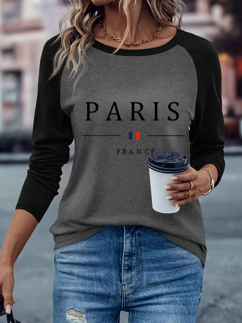 Модная женская футболка с длин – обзор и цена Women'S Fashion Paris